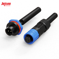 Mini M12 2 broches, type à souder, étanche IP67, boîtier en nylon, connecteur circulaire câblable pour assemblage de câble d'alimentation de capteur