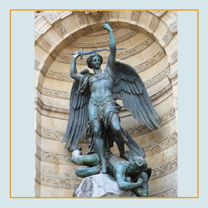 Tùy Chỉnh Cuộc Sống Kích Thước Bronze Nam Bức Tượng Điêu Khắc Thánh <span class=keywords><strong>Michael</strong></span> Các Tổng Lãnh Thiên Thần Bronze Bức Tượng - Product Image 2