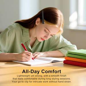 Pinces à <span class=keywords><strong>cheveux</strong></span> personnalisées avec logo pour salon et coiffure à domicile, sectionnement, antidérapantes, bec <span class=keywords><strong>de</strong></span> canard avec bande en silicone - Product Image 5