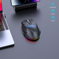 Mouse Gaming Kabel 12800 DPI Logo Kustom 9 Tombol Kabel Terjalin RGB Backlit Presisi Tinggi Optik untuk PC Gamer Pabrik