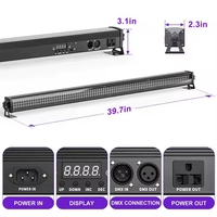 Barra de Luz LED RGB Pro 252, 40 Haces, DMX, Matriz de Escenario, para Galerías, Museos, Iluminación Comercial, Aluminio, IP20, Interior