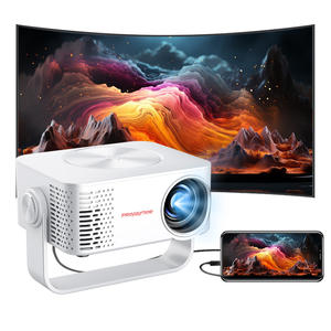 <span class=keywords><strong>Proyector</strong></span> 4K de gran oferta de arte para el exterior, 500 lúmenes, Wifi, 6 teléfonos móviles, conexión inalámbrica, <span class=keywords><strong>proyector</strong></span> giratorio de 180 ° silencioso para interiores, 4K - Product Image 1