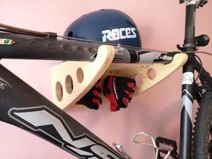 Portapacchi posteriore per bici con montaggio a <span class=keywords><strong>parete</strong></span> <span class=keywords><strong>in</strong></span> <span class=keywords><strong>legno</strong></span> naturale di nuovo Design - Product Image 6