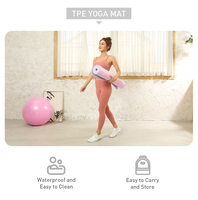 SHENGDE Étiquette personnalisée Fitness durable Fabrication professionnelle Tapis de yoga en TPE écologique à impression spéciale antidérapante