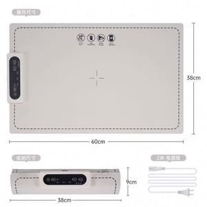 2024 New Foldable Silicone Electric Heating <b>Warming</b> <b>Tray</b> with Adjustable Temperature Eco-Friendly Rectangle Design - Product Image 6