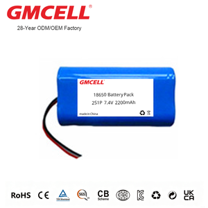 แบตเตอรี่ลิเธียมไอออน 18650 7.4V 2200mAh พร้อมระบบป้องกัน PCM สำหรับเครื่องมือแพทย์และอุปกรณ์พกพา - Product Image 1