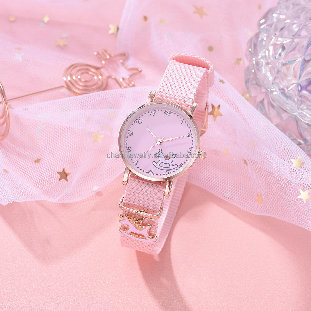 Shop Our New Pink Girls' Watch Style Simple Design