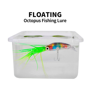 <span class=keywords><strong>Leurre</strong></span> de pêche dur en silicone pour jigging, type Swimbait <span class=keywords><strong>Dtd</strong></span>, avec hameçon triple et yeux de poisson 3D, imitation calmar/poulpe - Product Image 3