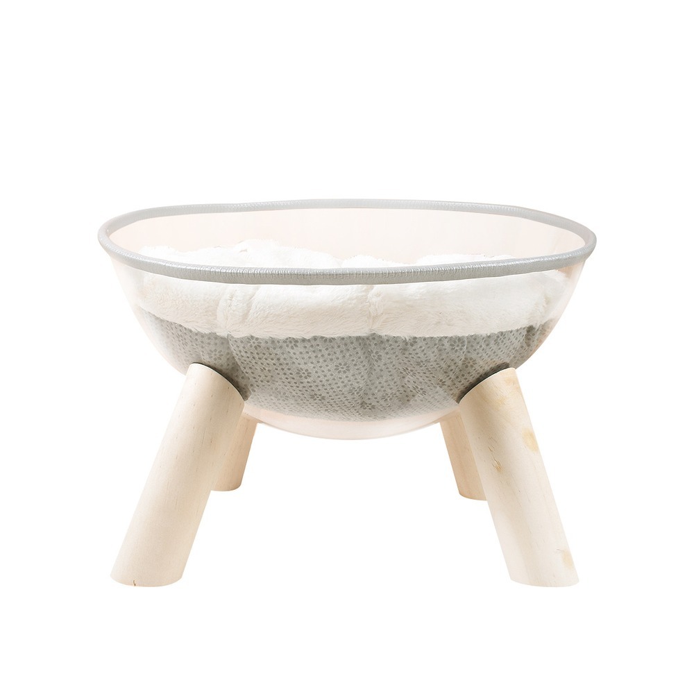 Lit pour chat transparent pour animaux de compagnie