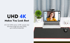 4K AI Auto Framing Upgraded Webcam for PC, UHD <b>USB</b> With Microphone 4K Webcam - Product Image 5
