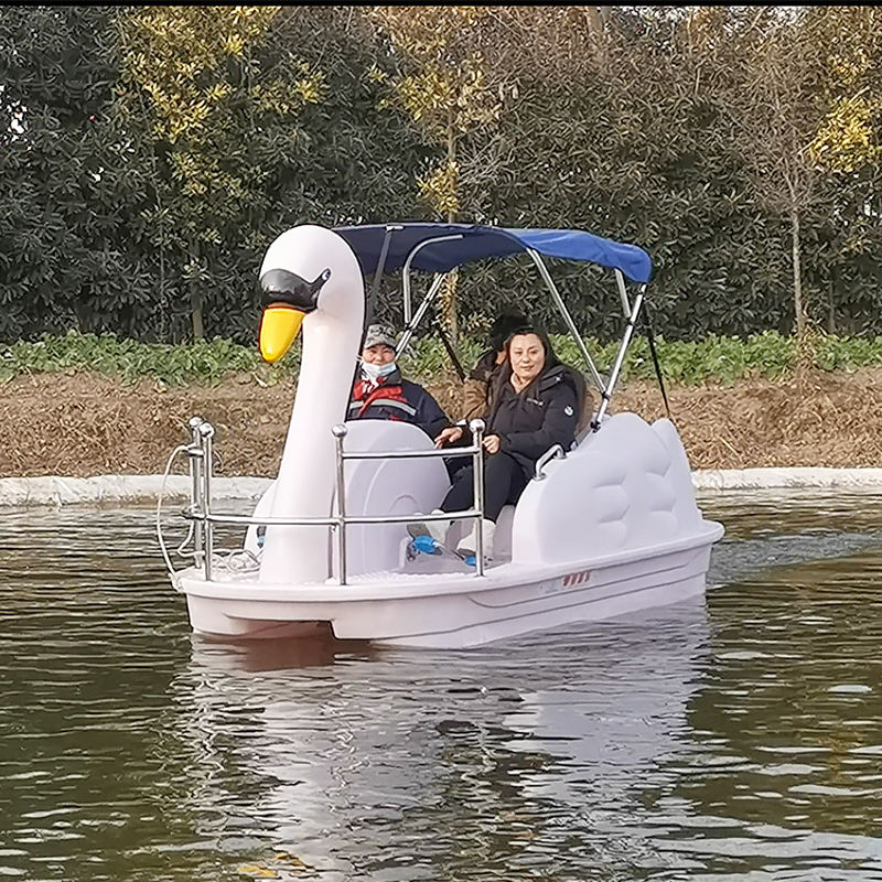 Customizable Cartoon Animal Fiberglass Swan Pedal Boat Waterplay Crafts ...
