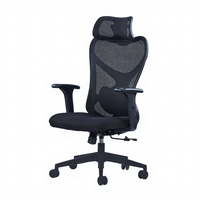 Chaise ergonomique en maille, chaise d'ordinateur, chaise de bureau à domicile, chaise de jeu pour une utilisation prolongée et des séances d'étude au bureau