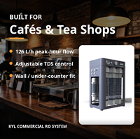 800GPD Commerciële omgekeerde osmose waterzuiveraar met 7-traps filtratie en UV-licht, wandmontage onder de gootsteen, RO-systeem voor café's