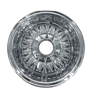 14x7 Chrome 72 <b>Spoke</b> Knock Off Wire <b>Wheels</b> - Product Image 5