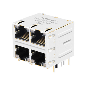 0879-2C2R-DA RJ45 разъем MagJack 100BASE-TX 2X2 ETHERNET RoHS с EMI finger - Product Image 1