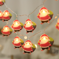 Weihnachtsmann LED-Lichterkette IP55 Wasserdicht Bunte Weihnachtsbaum- & Fensterdekoration