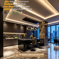 Solución Interior Moderna para Ahorrar Espacio en Apartamentos, Muebles a Medida para Proyectos de Unidades Residenciales Pequeñas en EE. UU.