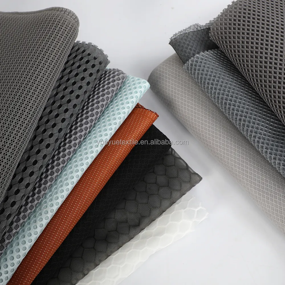 Hot Sale Fashion Knitted Honeycomb 100%Polyester Fabric Honeycomb Mesh Fabric For Sports T-Shirts