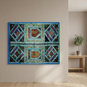 GORGEOUS ANTIQUE BANJARA PATCHWORK <b>TAPESTRIES</b> - Product Image 1