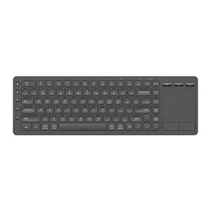 Ultra Slim Mini Wireless Multimedia Keyboard with Touchpad for PC and Laptop