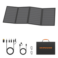Panneaux solaires portables monocristallins pliables à haute efficacité (23,5 %) avec ports USB-C, Type-C et DC pour le camping et la randonnée