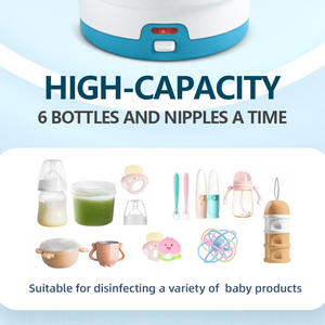 BPA الشحن قدرة كبيرة للإزالة صينية الكهربائية الطفل زجاجة حليب من الزجاج معقم بخار - Product Image 3