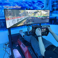 Renixsim Simulateur de Course de Voiture Virtuelle 9D à Monnayeur – Le Simulateur de Course Haut de Gamme MOZA F1 Racing