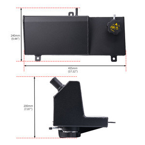 Réservoir de liquide de refroidissement en alliage d'aluminium pour modèles Ford Mustang 4.6l V8 1996-2004 - Product Image 2