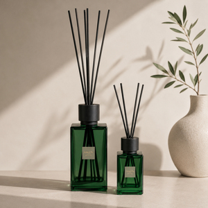 Diffuseur de parfum en verre carré vert Aikun de grande capacité (2200 ml) avec bâtonnets noirs pour la maison, le bureau, l'hôtel, désodorisant d'ambiance, vente en gros - Product Image 2