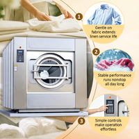 Lave-linge industriel robuste 50KG 100KG 150KG pour hôtel et blanchisserie commerciale - Prix compétitif