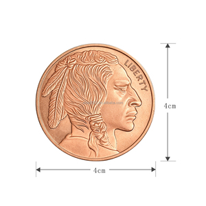 Moneda Conmemorativa Personalizada de 1 oz, 999 de Cobre Fino, Diseño Liberty Buffalo, en Venta - Product Image 4