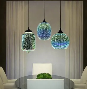 Современный цветной подвесной потолочный светильник в скандинавском стиле с цветами внутри 3d, люстры, подвесные светильники