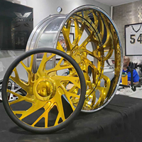 Jantes en alliage forgé XINGTU personnalisées de luxe, 2/3 pièces, 24/26 pouces, or chromé, pour camion Chevrolet C10, Cutlass, Impala, Monte Carlo