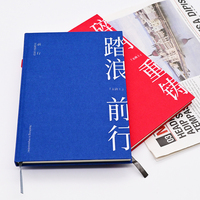 Carnet de notes A5/A6/B5 à succès avec un nouveau design, 112 feuilles, couverture en tissu personnalisée avec logo pour l'école, le bureau et l'écriture