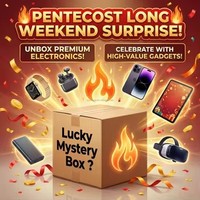 3-piece Digital Mystery Box 2026 SLB-4 Lucky Mystery Box Hot Selling Smart Watches Earphone Exciting Electronics Kit Bundle