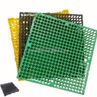 Plaque de drainage en plastique avec trous de drainage, cellule de drainage 30 mm, canal de drainage pour sol en béton, drainage ventriculaire de toiture, panneau de drainage siphonique