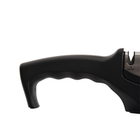 Aiguiseur de couteaux de cuisine manuel professionnel Outil en acier 4-en-1 avec diamant Pierre à aiguiser en acier inoxydable Couteaux Ciseaux Plus