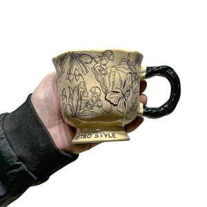 Chinese Retro <b>Ceramic</b> <b>Mug</b> Classical Elegant Couple Water Cup High Appearance Coffee Cup Exquisite Souvenir Gift For Women - Product Image 5