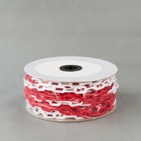 Chaîne PE multicolore personnalisée pour poteaux de signalisation routière, sécurité routière, 6mm 8mm 10mm 12mm, pour barrière de délimitation et filetage