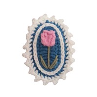 Barrette à cheveux en fil fait main pour enfants, style BB, crocheté à la main