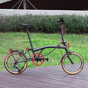 <span class=keywords><strong>Bicicleta</strong></span> plegable para montar en coche, <span class=keywords><strong>Bicicleta</strong></span> de ciudad plegable, <span class=keywords><strong>bicicleta</strong></span> multiusos de tres pliegues, <span class=keywords><strong>16</strong></span> pulgadas, 9 velocidades, VOMO C5 Citybike - Product Image 4