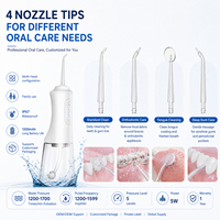 Harga Pabrik Portable Smart High-Pressure Pulse IPX7 Tahan Air Tipe-C Isi Ulang 300 ml Alat Semprot Air untuk Rumah dan Perjalanan