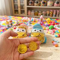 2026 Tarro de plástico creativo con forma de coche, moneda de chocolate dorada sólida, juguete divertido de dulces para niños, regalo, recuerdo de fiesta, venta al por mayor