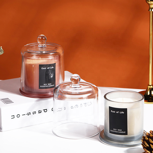 Verres hauts pour bougies parfumées, sablier en bois, bougie parfumée, coffret cadeau de luxe - Product Image 5