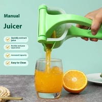 Presse-agrumes manuel domestique portable en plastique presse à main fruits et légumes extracteur de jus d'orange