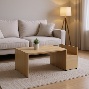 Sonoma Oak Engineered Wood Coffee <b>Table</b> With Storage Modern Living Room Furniture - Product Image 2