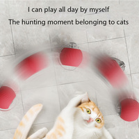 360 ° Intelligent Automatique Interactive Pet Toy USB Chargeur Caoutchouc Rolling Ball Écologique PC Matériel pour Chats