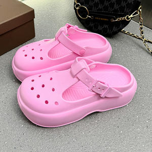 Sandalias de Playa para Mujer, Punta Cerrada, Verano, Parte Superior de EVA, Entresuela de PVC, Suela Antideslizante, Resistentes al Desgaste, Uso Interior/Exterior - Product Image 2