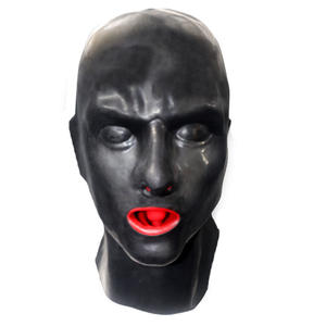 Masque intégral en <span class=keywords><strong>latex</strong></span> pour jeux de rôle en couple, respectueux de la peau, durable, pour jeux intimes adultes - Product Image 4