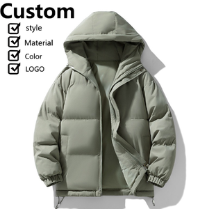 Veste d'hiver pour homme, vente chaude, imperméable, en laine épaisse, chaude, respirante, à fermeture éclair, ample, pour l'extérieur - Product Image 1